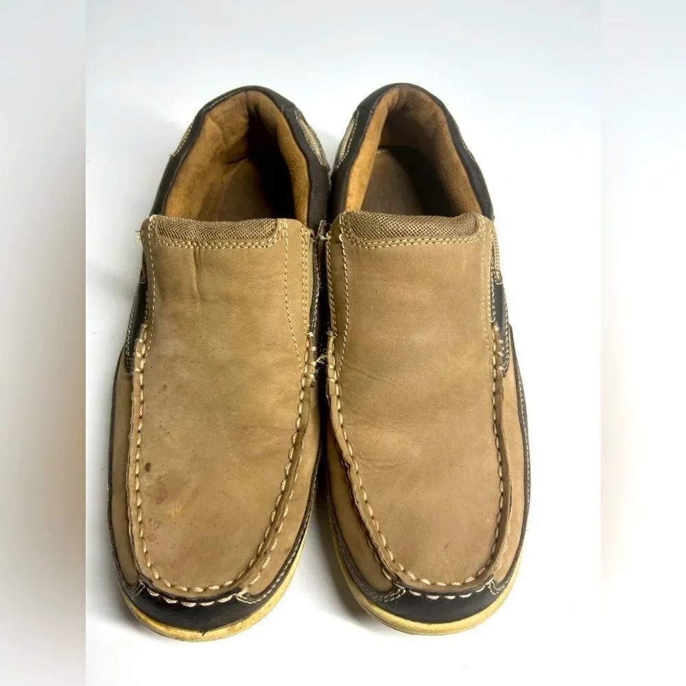 Florsheim GREAT LAKES MOC SUEDE TOE SLIP ON SIZE 9 Slipresistant Outsole